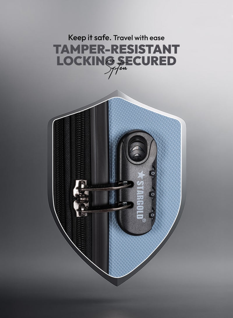 ستارجولد مجموعة حقائب سفر مكونة من 3 قطع من حقائب أمتعة السفر ذات الجانب الصلب من مادة ABS - Image 5